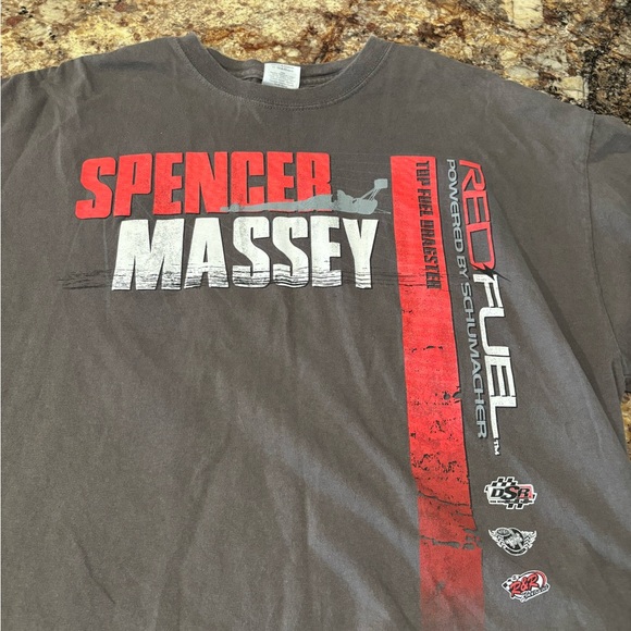 Spencer Massey Top Fuel Dragster Racing T-Shirt - Picture 3 of 4